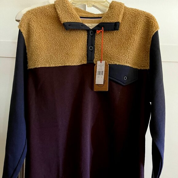 Weatherproof Other - BNWT Weatherproof Vintage Knit and Sherpa Mixed Pullover Sweater (L)